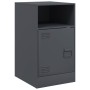 Anthrazitgrauer Nachttisch aus Stahl, 34,5 x 39 x 62 cm von vidaXL, Nachttische - Ref: Foro24-841767, Preis: 61,27 €, Rabatt: %