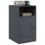 Anthrazitgrauer Nachttisch aus Stahl, 34,5 x 39 x 62 cm von vidaXL, Nachttische - Ref: Foro24-841767, Preis: 54,57 €, Rabatt: %