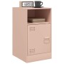 Mesita de noche acero rosa 34,5x39x62 cm de vidaXL, Mesitas de noche - Ref: Foro24-841765, Precio: 55,10 €, Descuento: %