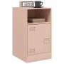 Rosafarbener Nachttisch aus Stahl, 34,5 x 39 x 62 cm von vidaXL, Nachttische - Ref: Foro24-841765, Preis: 54,12 €, Rabatt: %