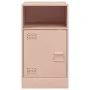 Rosafarbener Nachttisch aus Stahl, 34,5 x 39 x 62 cm von vidaXL, Nachttische - Ref: Foro24-841765, Preis: 54,12 €, Rabatt: %