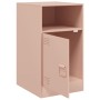 Mesita de noche acero rosa 34,5x39x62 cm de vidaXL, Mesitas de noche - Ref: Foro24-841765, Precio: 55,10 €, Descuento: %