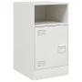 Nachttisch aus weißem Stahl, 34,5 x 39 x 62 cm von vidaXL, Nachttische - Ref: Foro24-841773, Preis: 60,61 €, Rabatt: %