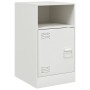 Nachttisch aus weißem Stahl, 34,5 x 39 x 62 cm von vidaXL, Nachttische - Ref: Foro24-841773, Preis: 61,27 €, Rabatt: %