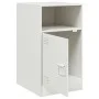 Nachttisch aus weißem Stahl, 34,5 x 39 x 62 cm von vidaXL, Nachttische - Ref: Foro24-841773, Preis: 60,61 €, Rabatt: %