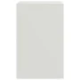 Nachttisch aus weißem Stahl, 34,5 x 39 x 62 cm von vidaXL, Nachttische - Ref: Foro24-841773, Preis: 60,61 €, Rabatt: %