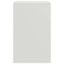 Nachttisch aus weißem Stahl, 34,5 x 39 x 62 cm von vidaXL, Nachttische - Ref: Foro24-841773, Preis: 61,27 €, Rabatt: %