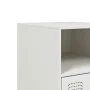 Nachttisch aus weißem Stahl, 34,5 x 39 x 62 cm von vidaXL, Nachttische - Ref: Foro24-841773, Preis: 60,61 €, Rabatt: %
