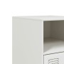 Nachttisch aus weißem Stahl, 34,5 x 39 x 62 cm von vidaXL, Nachttische - Ref: Foro24-841773, Preis: 61,27 €, Rabatt: %