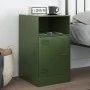 Olive green steel nightstand 34.5x39x62 cm by vidaXL, Nightstands - Ref: Foro24-841771, Price: 61,96 €, Discount: %