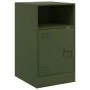 Olive green steel nightstand 34.5x39x62 cm by vidaXL, Nightstands - Ref: Foro24-841771, Price: 61,96 €, Discount: %