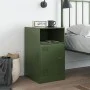 Olive green steel nightstand 34.5x39x62 cm by vidaXL, Nightstands - Ref: Foro24-841771, Price: 61,96 €, Discount: %