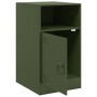 Olivgrüner Nachttisch aus Stahl, 34,5 x 39 x 62 cm von vidaXL, Nachttische - Ref: Foro24-841771, Preis: 62,61 €, Rabatt: %
