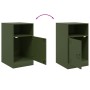 Olivgrüner Nachttisch aus Stahl, 34,5 x 39 x 62 cm von vidaXL, Nachttische - Ref: Foro24-841771, Preis: 62,61 €, Rabatt: %