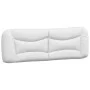 Bed with white synthetic leather mattress 160x200 cm by vidaXL, Beds and slatted bases - Ref: Foro24-3208732, Price: 435,84 €...