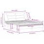 Bett mit weißer Kunstledermatratze 160x200 cm von vidaXL, Betten und Lattenroste - Ref: Foro24-3208732, Preis: 435,31 €, Raba...