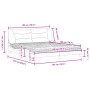Bett mit weißer Kunstledermatratze 180x200 cm von vidaXL, Betten und Lattenroste - Ref: Foro24-3208739, Preis: 465,63 €, Raba...