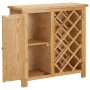 Weinregal für 11 Weinflaschen 80x32x80 cm Eichenholz von vidaXL, Weinregale - Ref: Foro24-289200, Preis: 250,32 €, Rabatt: %