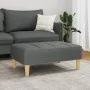 Fußhocker aus dunkelgrauem Stoff, 77 x 55 x 31 cm von vidaXL, Osmanen - Ref: Foro24-4007363, Preis: 75,77 €, Rabatt: %