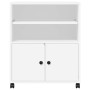 Druckerständer mit Rollen weiß 60x48x74 cm von vidaXL, Drucker unterstützt - Ref: Foro24-840632, Preis: 92,76 €, Rabatt: %