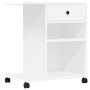 Druckerständer mit Rollen weiß 60x40x68,5 cm von vidaXL, Drucker unterstützt - Ref: Foro24-840639, Preis: 68,87 €, Rabatt: %