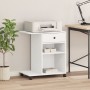 Druckerständer mit Rollen weiß 60x40x68,5 cm von vidaXL, Drucker unterstützt - Ref: Foro24-840639, Preis: 68,87 €, Rabatt: %