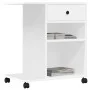 Druckerständer mit Rollen weiß 60x40x68,5 cm von vidaXL, Drucker unterstützt - Ref: Foro24-840639, Preis: 65,52 €, Rabatt: %