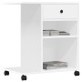 Soporte para impresora con ruedas blanco 60x40x68,5 cm de vidaXL, Soportes para impresoras - Ref: Foro24-840639, Precio: 68,7...