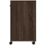 Druckerständer mit eichenbraunen Rädern 60x40x68,5 cm von vidaXL, Drucker unterstützt - Ref: Foro24-840645, Preis: 56,04 €, R...