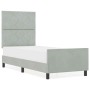 Estructura de cama Gris claro 80 x 200 cm Terciopelo