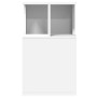 White engineered wood side table 35x35x60 cm by vidaXL, Coffee table - Ref: Foro24-840737, Price: 37,04 €, Discount: %