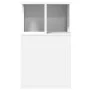 White engineered wood side table 35x35x60 cm by vidaXL, Coffee table - Ref: Foro24-840737, Price: 36,58 €, Discount: %