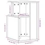 White engineered wood side table 35x35x60 cm by vidaXL, Coffee table - Ref: Foro24-840737, Price: 36,58 €, Discount: %