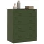 Aparador de acero verde oliva 67x39x83 cm de vidaXL, Aparadores - Ref: Foro24-841683, Precio: 186,95 €, Descuento: %
