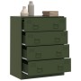 Aparador de acero verde oliva 67x39x83 cm de vidaXL, Aparadores - Ref: Foro24-841683, Precio: 194,05 €, Descuento: %
