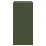 Aparador de acero verde oliva 67x39x83 cm de vidaXL, Aparadores - Ref: Foro24-841683, Precio: 186,95 €, Descuento: %