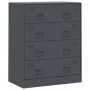 Anthracite gray steel sideboard 67x39x83 cm by vidaXL, Sideboards - Ref: Foro24-841681, Price: 153,59 €, Discount: %