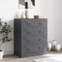 Anthracite gray steel sideboard 67x39x83 cm by vidaXL, Sideboards - Ref: Foro24-841681, Price: 153,59 €, Discount: %