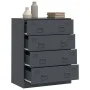 Anthracite gray steel sideboard 67x39x83 cm by vidaXL, Sideboards - Ref: Foro24-841681, Price: 153,59 €, Discount: %