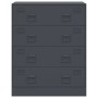 Anthrazitgraues Sideboard aus Stahl 67x39x83 cm von vidaXL, Sideboards - Ref: Foro24-841681, Preis: 155,24 €, Rabatt: %