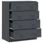 Anthracite gray steel sideboard 67x39x83 cm by vidaXL, Sideboards - Ref: Foro24-841681, Price: 153,59 €, Discount: %