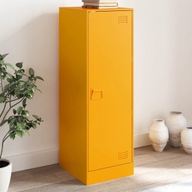 Aparador de acero amarillo mostaza 34,5x39x107 cm de vidaXL, Aparadores - Ref: Foro24-841706, Precio: 93,96 €, Descuento: %