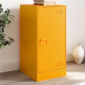 Aparador de acero amarillo mostaza 34,5x39x73 cm de vidaXL, Aparadores - Ref: Foro24-841712, Precio: 62,24 €, Descuento: %