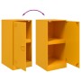 Aparador de acero amarillo mostaza 34,5x39x73 cm de vidaXL, Aparadores - Ref: Foro24-841712, Precio: 62,80 €, Descuento: %