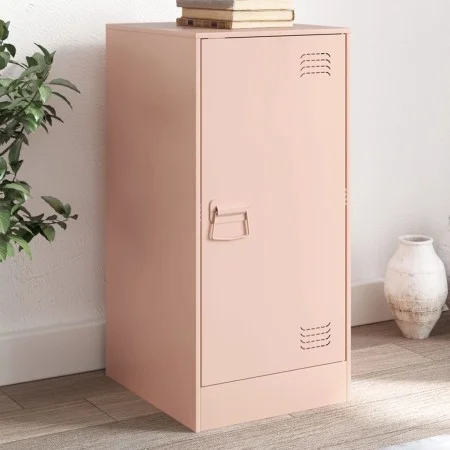 Aparador de acero rosa 34,5x39x73 cm de vidaXL, Aparadores - Ref: Foro24-841710, Precio: 69,19 €, Descuento: %