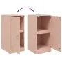 Aparador de acero rosa 34,5x39x73 cm de vidaXL, Aparadores - Ref: Foro24-841710, Precio: 69,19 €, Descuento: %