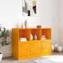 Senfgelbes Sideboard aus Stahl, 99 x 39 x 73 cm von vidaXL, Sideboards - Ref: Foro24-841790, Preis: 143,66 €, Rabatt: %