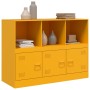 Senfgelbes Sideboard aus Stahl, 99 x 39 x 73 cm von vidaXL, Sideboards - Ref: Foro24-841790, Preis: 143,66 €, Rabatt: %