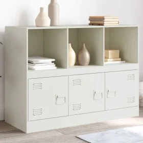 White steel sideboard 99x39x73 cm by vidaXL, Sideboards - Ref: Foro24-841792, Price: 140,65 €, Discount: %