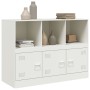Aparador de acero blanco 99x39x73 cm de vidaXL, Aparadores - Ref: Foro24-841792, Precio: 142,31 €, Descuento: %